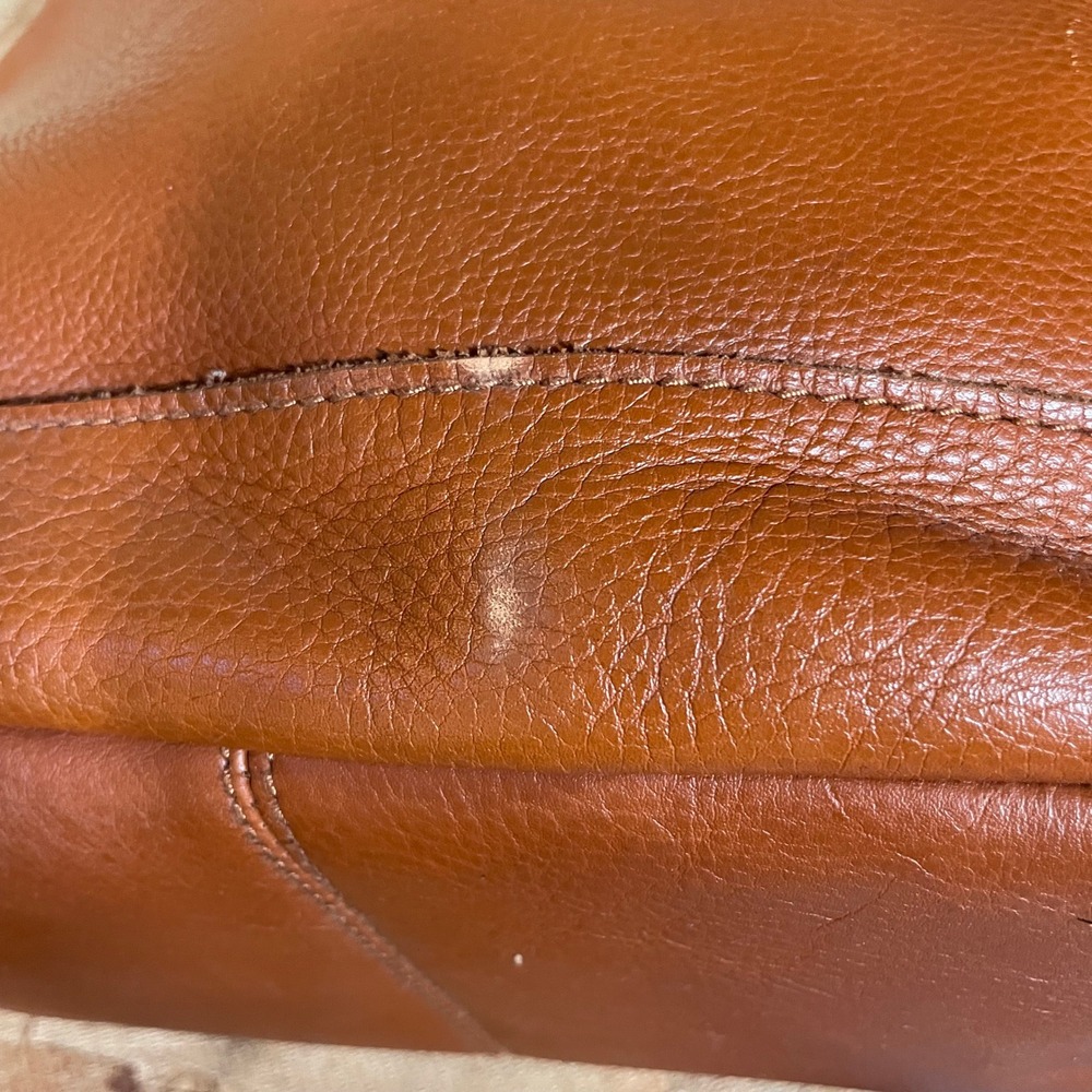 Madewell Bucket Bag Women Medium Cognac Brown Leather Drawstring Crossbody - Picture 12 of 16